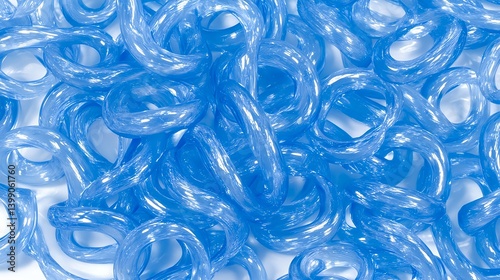 Tranquil Blue Rippled Texture in Light with High Detail and Clarity