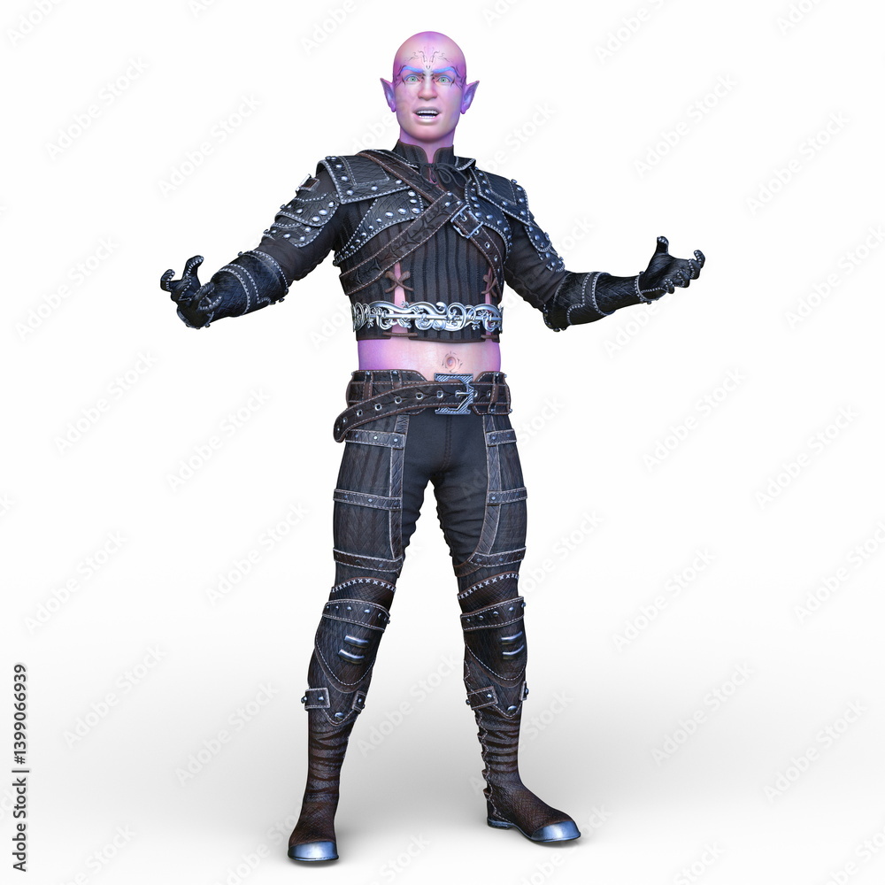 悪魔青年 3DCGレンダリング 悪魔青年 3DCGレンダリング
