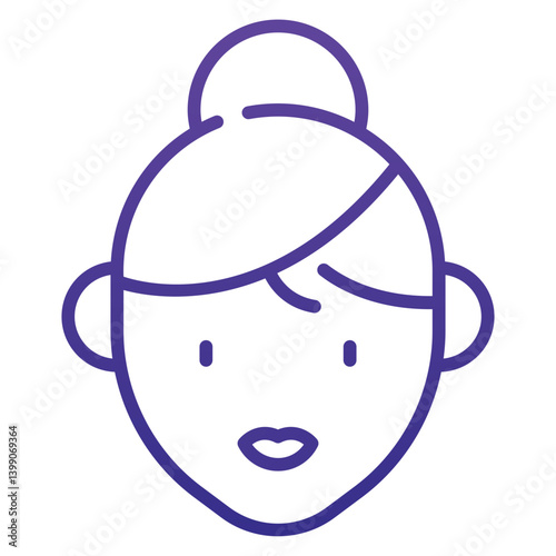 Woman Gradient Icon