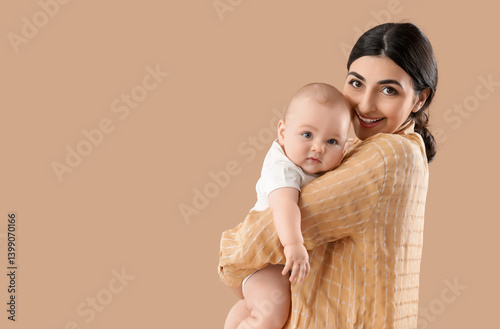 Happy mother with her littl...