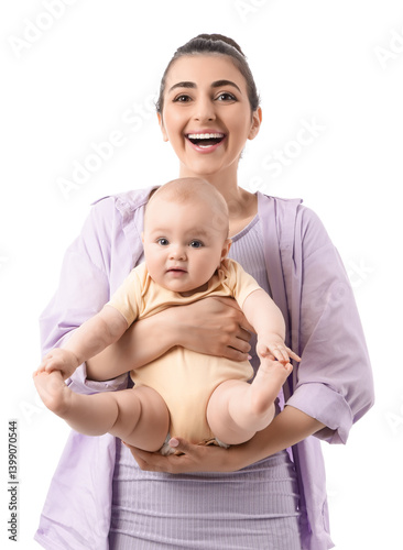 Young mother with her littl...