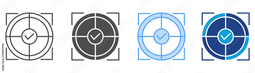 Target Icon Set Multiple Style Collection Target Icon Set Multiple Style Collection