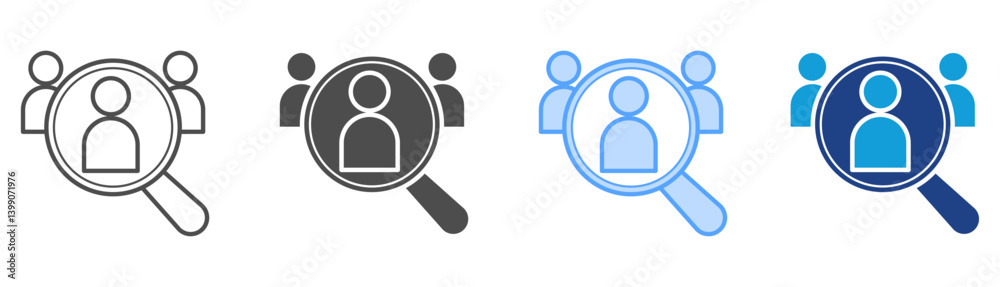 Recruitment Icon Set Multiple Style Collection Recruitment Icon Set Multiple Style Collection