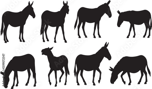 Mule Silhouettes