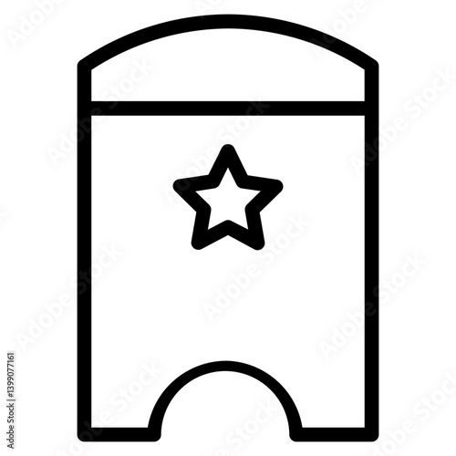 Cinema Coupon Festival Line Icon