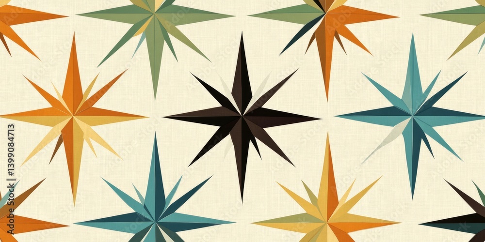 Geometric Star Pattern Geometric Star Pattern