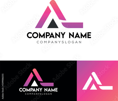Letter AL Logo, icon vector, company name logo
