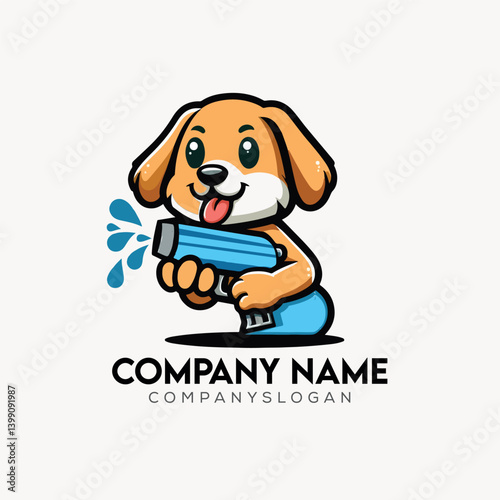 Dog Logo Design Vector Illustration