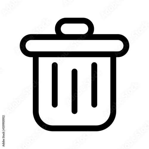 Trash bin icon