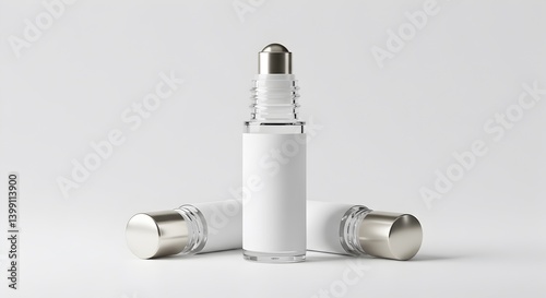 Minimalist Roll-On Bottle Mockup for Aromatherapy, Cosmetics, or Essential Oils