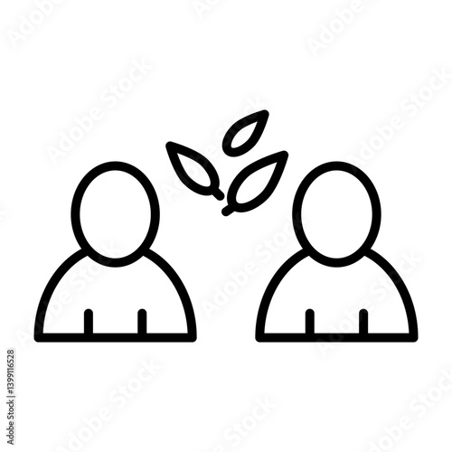 Eco Activist  Vector Line Icon Design