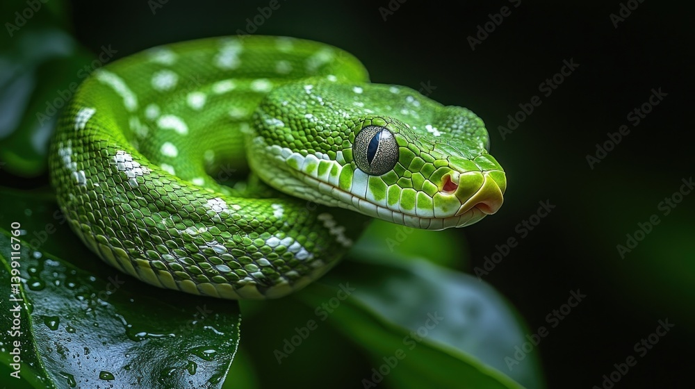 Emerald Tree Boa: A Close-Up Encounter with Nature's Jewel Emerald Tree Boa: A Close-Up Encounter with Nature's Jewel