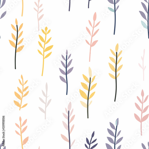 Calamus pattern.Exquisite vector floral patterns.