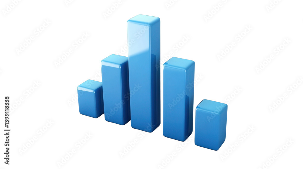 business graph with arrow on white background business graph with arrow on white background