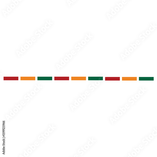 Juneteenth Freedom Day frame border. Black history month Independence Day illustration.