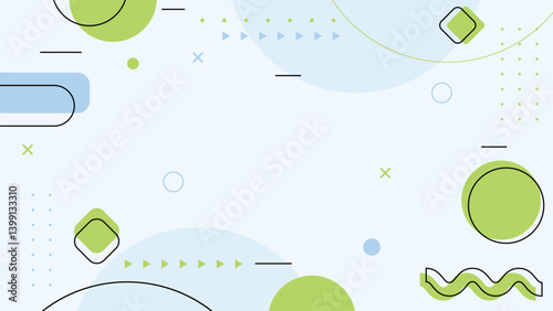 Modern abstract geometric background with flat style