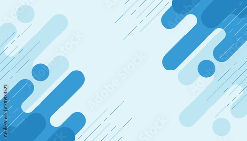 Blue abstract background with fluid style