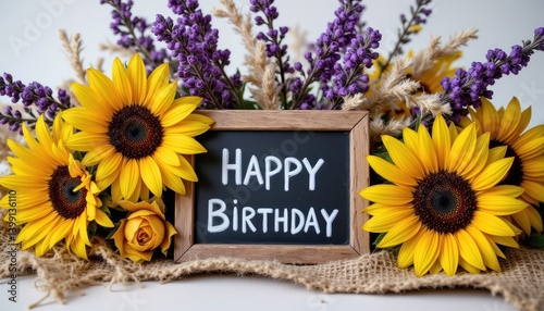 Birthday flowers arrangement
