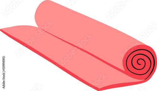Yoga Mat Gym Illustration