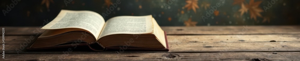 Textured paper background with blank book cover and spine, dimly lit room, publishing, room lighting Textured paper background with blank book cover and spine, dimly lit room, publishing, room lighting