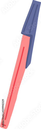 Free Download Hand Drawn Pink Pen Illustration - GFXLoad