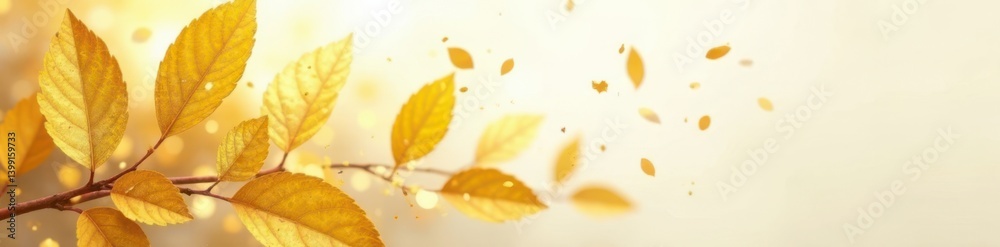 Yellow leaf gold foil texture against a soft white background, leaf details, yellow foliage Yellow leaf gold foil texture against a soft white background, leaf details, yellow foliage