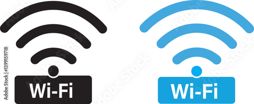 Free Wi-Fi. WiFi icon set. Internet connection symbols. wifi free icon set. wireless network icon set,
