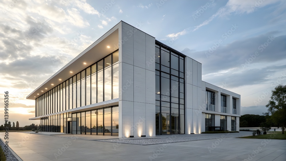 modern office building with blue sky modern office building with blue sky