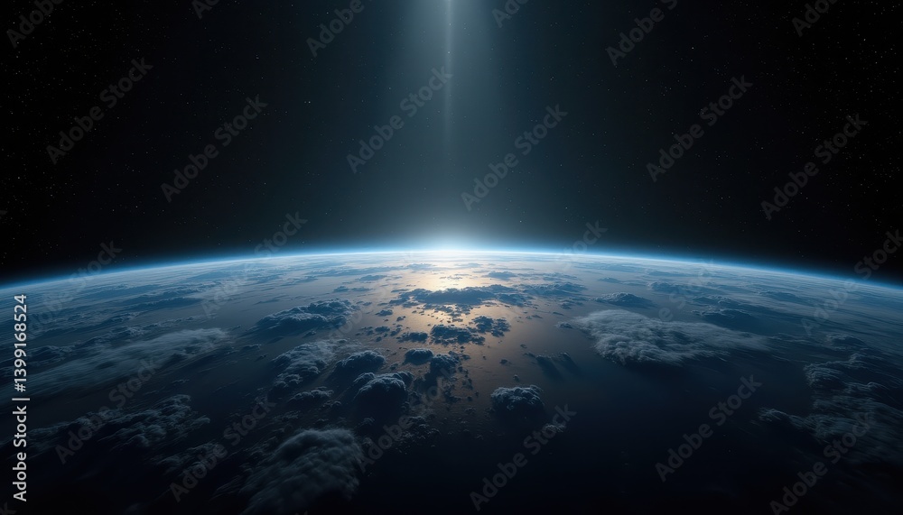 Obraz premium Earth's horizon from space