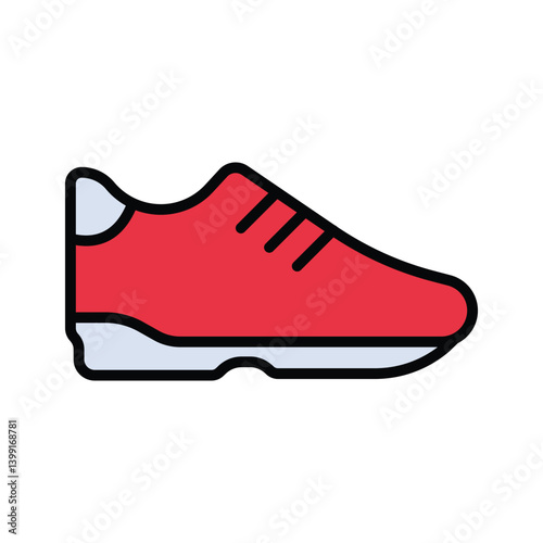 Flat Design Shoe Icon Set