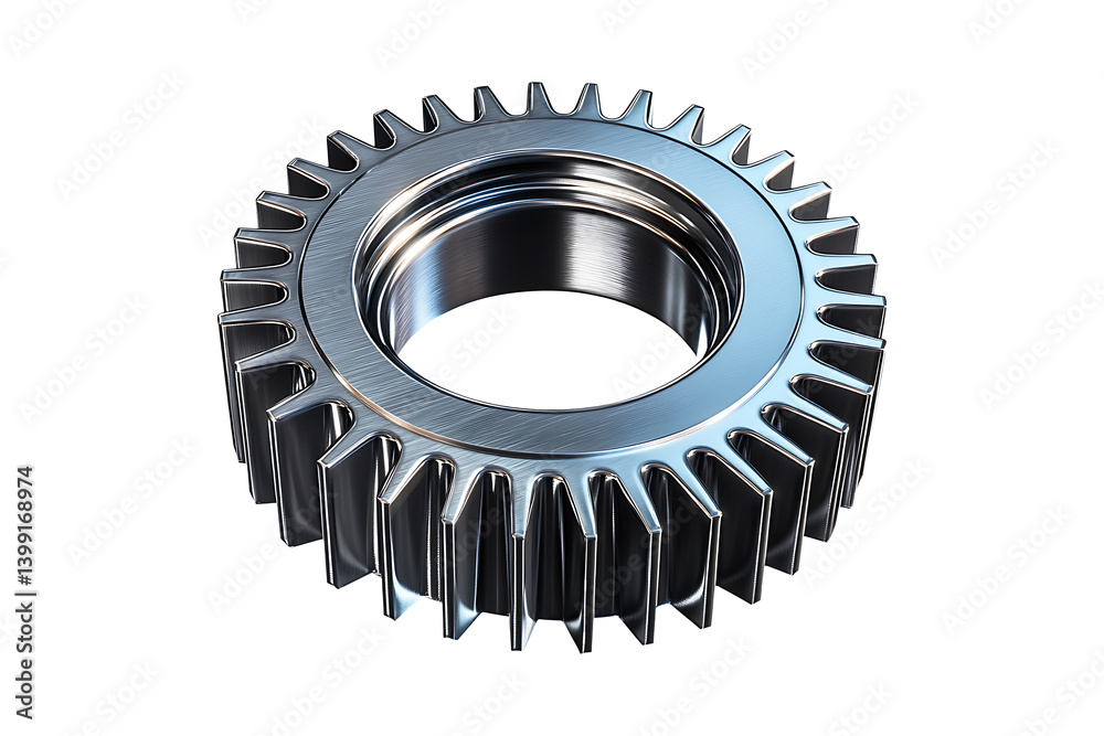 Shiny Steel Gear isolated on transparent background
Shiny Steel Gear isolated on transparent background