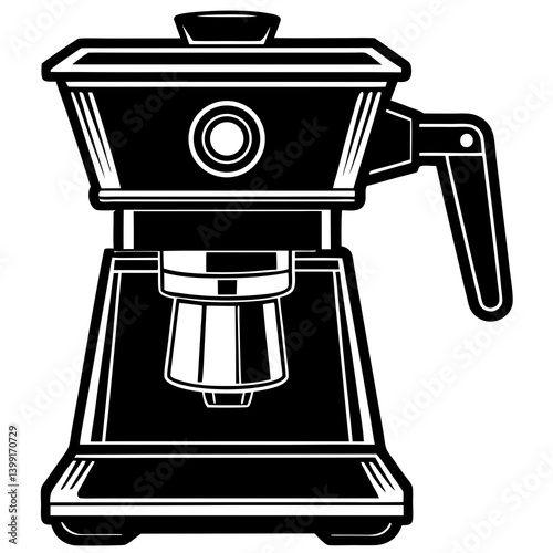coffee maker on white background