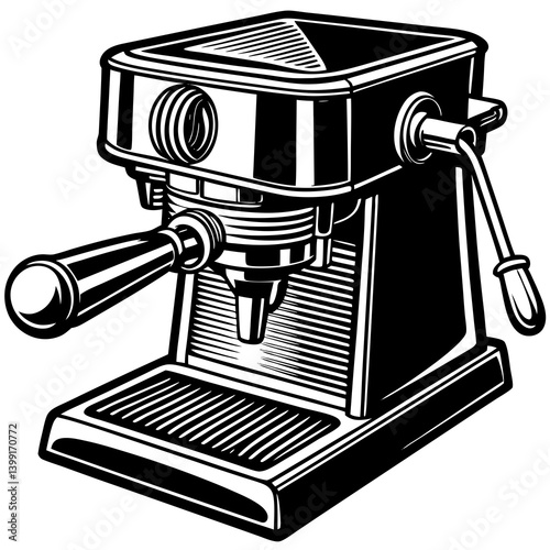 coffee maker on white background