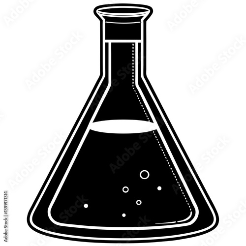 vector illustration of a test tube