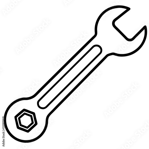 wrench vector illustration
