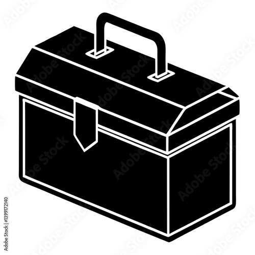 black box isolated on white background