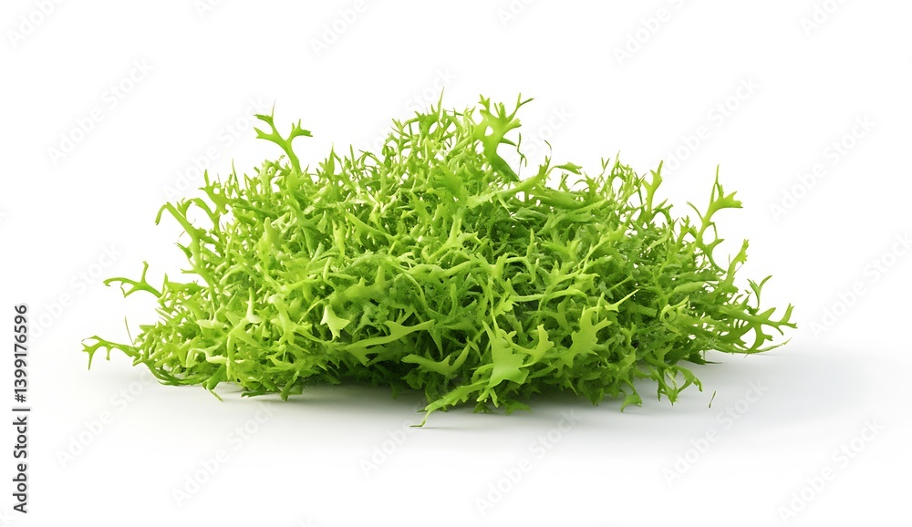 Vibrant Green Moss Cluster Isolated on White Background for Nature and Plant Imagery Vibrant Green Moss Cluster Isolated on White Background for Nature and Plant Imagery