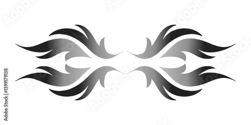 vector fire ornament