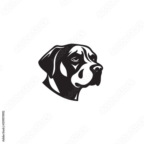 Dog Face Icon Vector with Clean Lines