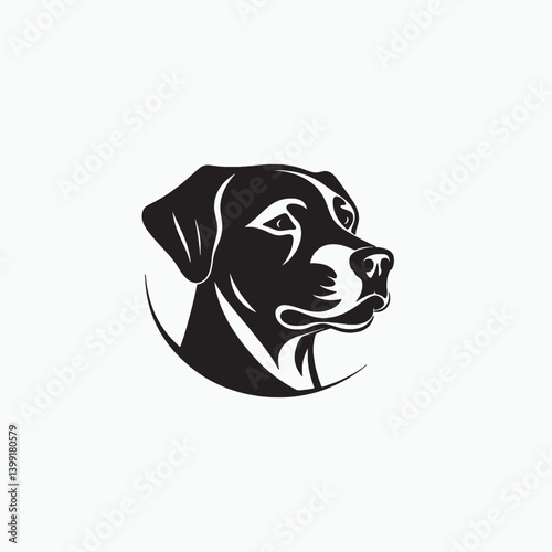 Cute Dog Emblem in Vector Format