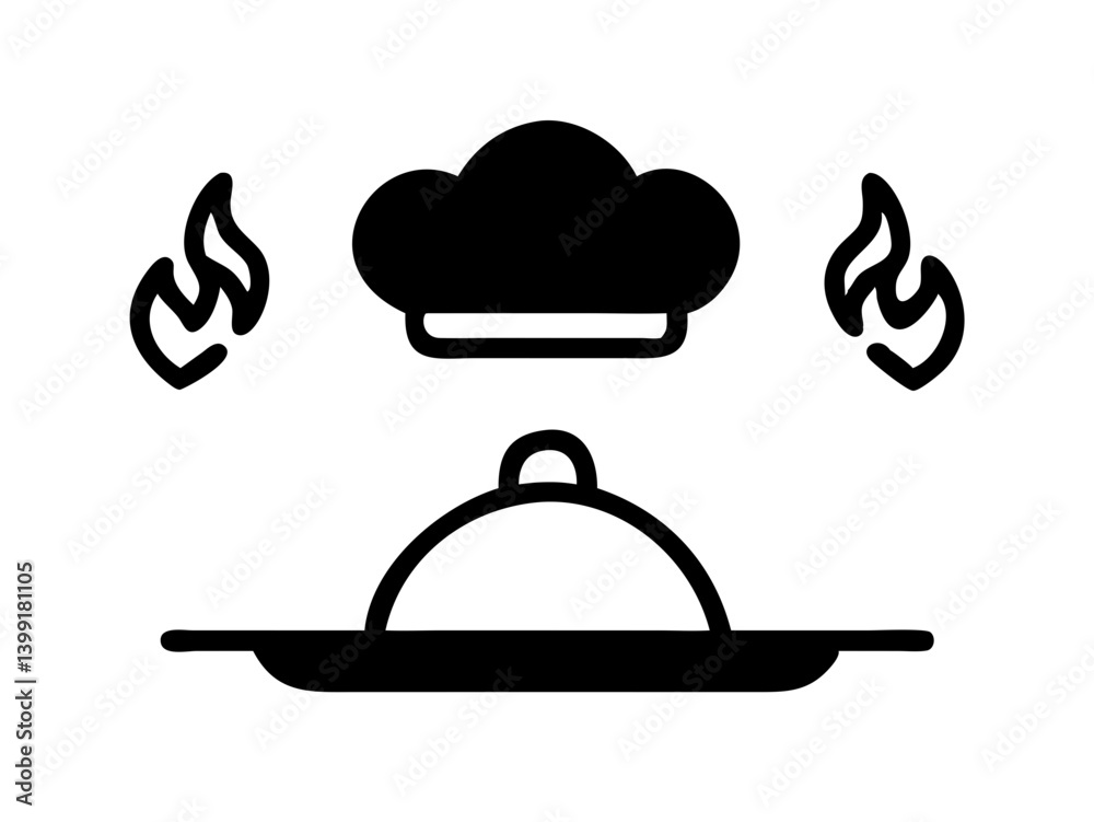 Obraz premium Cooking logo vector design