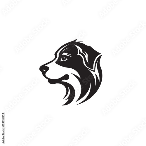Minimal Dog Outline Logo in Vector Format