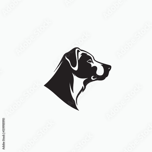 Line Drawing Dog Logo Vector Icon