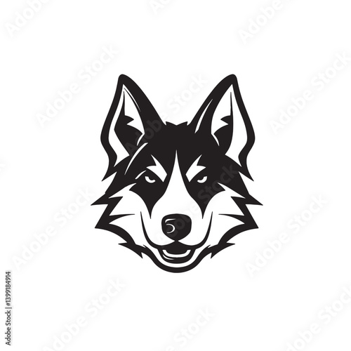 Loyal Puppy Icon Vector for Branding
