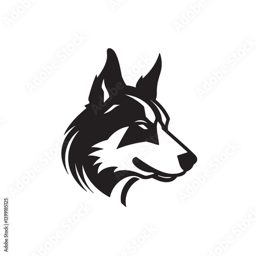 Cartoon Dog Head Logo Vector Format