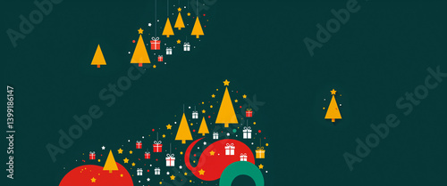 Abstract creative Christmas...