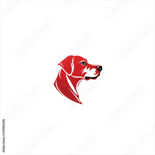 Simple Line Dog Logo Vector Design
