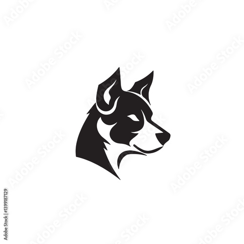 Dog Paw Print Logo Vector Illustration