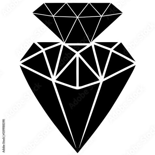 Jewelry silhouette vector illustration