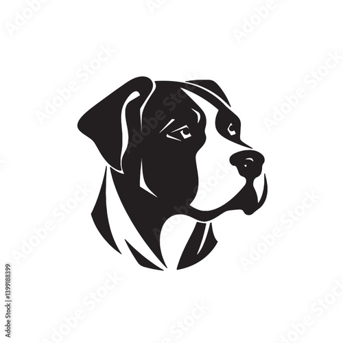 Modern Dog Icon Logo Template